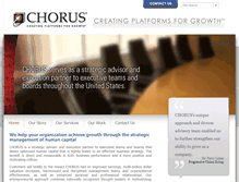 Tablet Screenshot of chorusinc.com